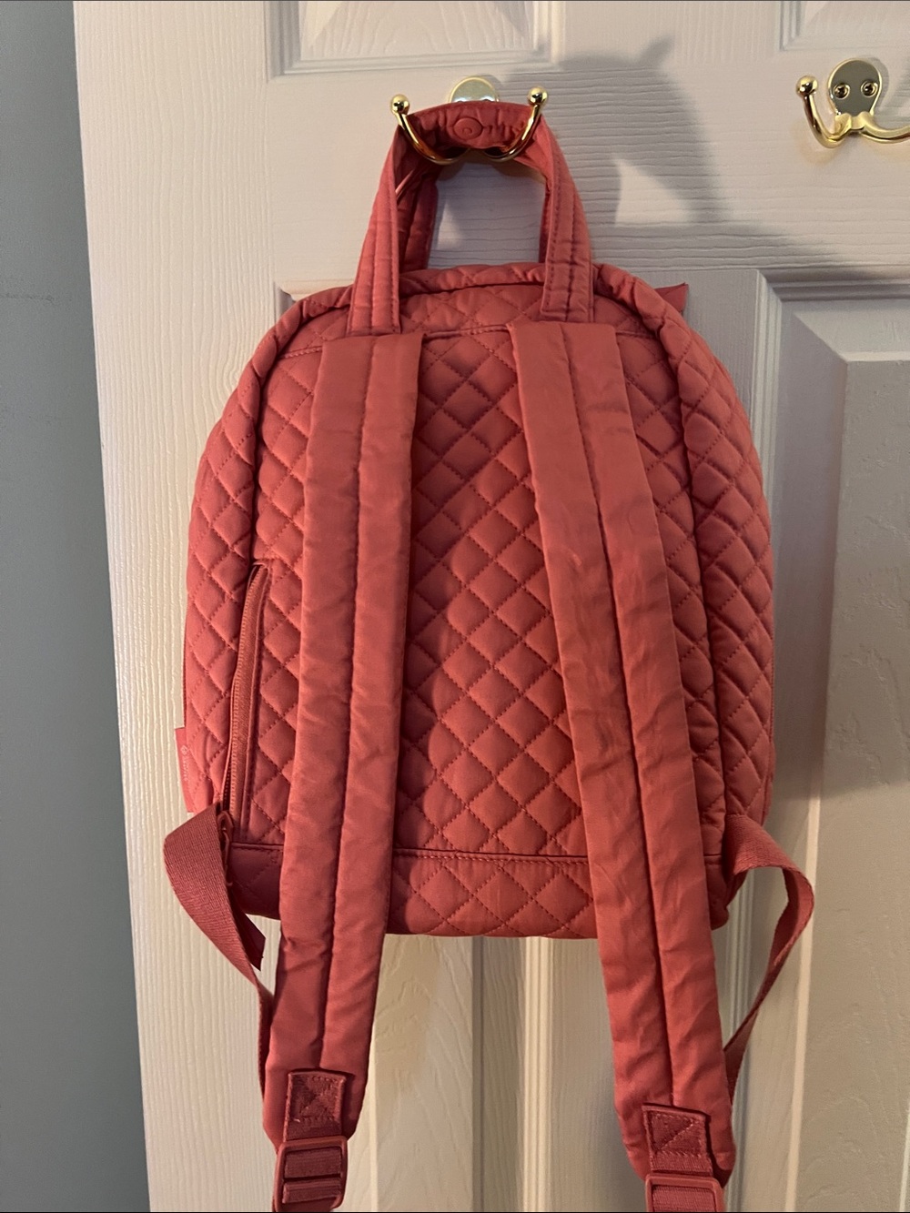 Vera Bradley Quilted Rose Pink Mini Backpack; Like New - Picture 2 of 6